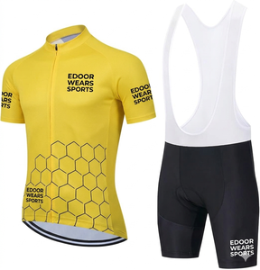Men's Cycling Clothes Short Sleeve Polyester Full Zip <b>Road</b> Bicycle Clothing Wholesale Sports Bicycle Shirts For Men - Product Image 1