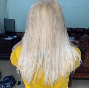 Pelucas de cabello humano Frontal 613 para mujeres negras, cabello virgen alineado con cutícula, Rubio Hd, encaje Frontal, recto 613 - Product Image 5