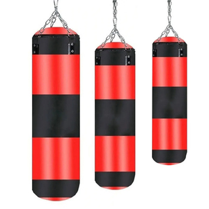 Sacs de frappe de boxe en PU/PVC noir, lourds, non remplis, durables, pour l'extérieur en hiver, sacs de sable pour la gym et le sport – Meilleur prix de gros - Product Image 2