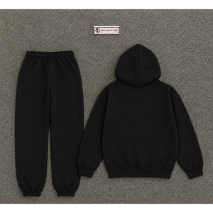 Conjunto Deportivo Personalizado con Estampado de Estrella Negra para Hombre, Sudadera con Capucha y Pantalones Jogger, Ropa Deportiva Casual de Calle, Moda al por Mayor - Product Image 6