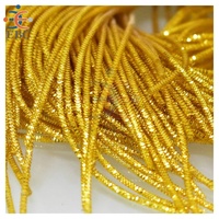 Fil de cuivre spiralé flexible et lisse Zardosi pour la broderie, la fabrication de bijoux et la décoration de vêtements, fil de bullion français