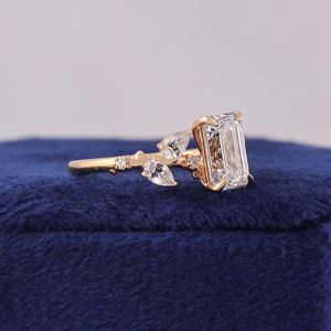 Anillo de Compromiso con Diamante Cultivado en Laboratorio, Corte Esmeralda, 2 Quilates, Certificado IGI, Color E-F, Claridad VVS2-VS1 - Product Image 2