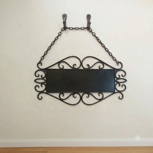 Plaque de porte extérieure moderne de luxe en fer forgé, personnalisée, écologique, résistante aux intempéries, numéro de maison en métal KHP - Product Image 1