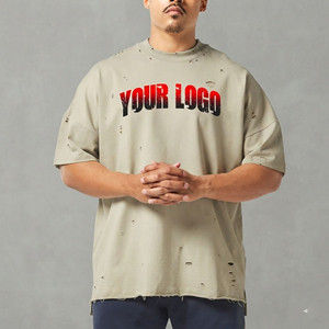 Camisetas Oversize Personalizadas para Hombre 2026, Cuello Redondo, Estilo Hip Hop, Hombros Caídos, 100% Algodón, Cómodas y Holgadas - Product Image 6