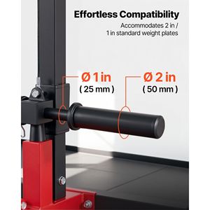 Macchina 2-in-1 per trazioni a piantana e cable con sedile regolabile a 3 livelli e stazione multifunzione in schiuma regolabile a 4 livelli per Home Gym - Product Image 5