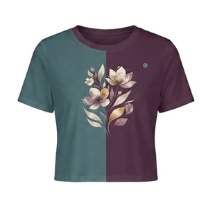 T-shirt court tendance pour femme – Manches courtes élégantes, tissu doux, coupe confortable, style moderne pour l'été - Product Image 5