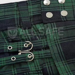 Top-Rated Festival Kilt Transpirable Acrílico Tartán Ligero Diseño plisado Cintura ajustable Ropa Europea duradera - Product Image 4