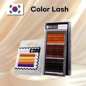 [Private Label] Premium Korea PBT Color Mink Brown Mix 0.15Wholesale (C,J Curl ) (9-13mm Mix) Individual Soft Eyelash - Product Image 2