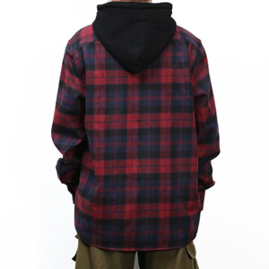 Fabricante Mayorista de Ropa Urbana, Camisas de Franela de Manga Larga, MOQ Bajo, Ropa Personalizada, Camisas a Cuadros - Product Image 3