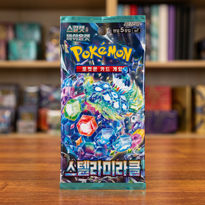 Caja de Sobres Scarlet Violet Stellar Miracle, Cartas Coleccionables de Anime TCG Selladas Coreanas, Paquete de Sobres Coleccionables Holo Raros al por Mayor - Product Image 1