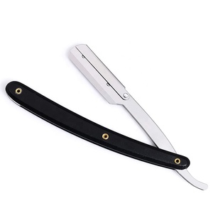 <b>Barber</b> Stainless Steel Shaving Razors with Removable <b>Blade</b> Paper Coated Handle for Hair Face Body and Bikini Salon Use - Product Image 4