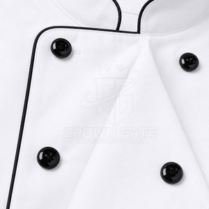 Veste de chef pour homme fabriquée au Pakistan, tissu léger et respirant, haute qualité, sur mesure. - Product Image 4
