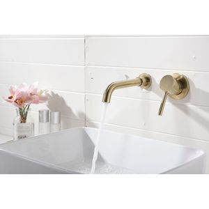 Rubinetto Monocomando a Parete per Lavabo Bagno con Scarico a Scomparsa Senza Troppopieno - Product Image 2