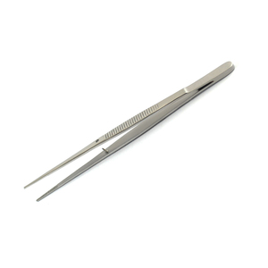 Pinces à pansements à baïonnette droites et courbées en acier inoxydable, pinces chirurgicales à pointe dentelée, instrument de précision ORL - Product Image 5