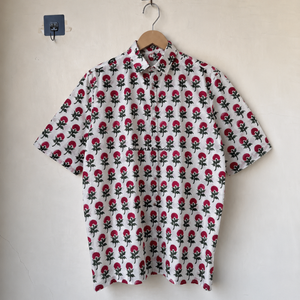 เสื้อเชิ้ตผู้ชายผ้าฝ้ายแท้พิมพ์ลายบล็อก แห้งเร็ว สวมใส่สบาย เหมาะสำหรับกิจกรรมกลางแจ้งในฤดูร้อน-ชุดพักผ่อน - Product Image 5