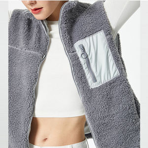 Diseño Personalizado, Nuevo, Prenda de Alta Calidad, Tejida y Acolchada, Estilo Urbano, con Bolsillos con Cremallera, Talla Grande, Holgada, Sin Mangas para Mujer - Product Image 5