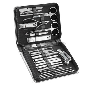 HARRAR GROUP of COMPANIES Adult Professional Classic Stainless Steel Nail Kit 5 in 1 <b>Case</b> 4-Piece Color Dazzling Titanium-Plated - Product Image 6