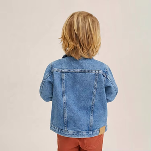 Wholesale Custom Kid's Denim <b>Jacket</b> Toddler Unisex 100% Cotton Jean Coat Children Boys Denim <b>Jacket</b> - Product Image 5