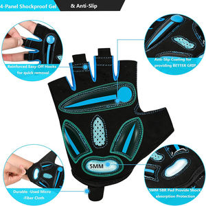 ถุงมือปั่นจักรยานแบบครึ่งนิ้ว AIFRAN SPORTS สำหรับผู้ชาย บุเจล ระบายอากาศ หน้าจอสัมผัสได้ กันน้ำ สำหรับกีฬากลางแจ้ง - Product Image 4