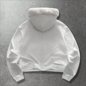 Sweat à capuche épais en molleton lourd surdimensionné avec fermeture éclair pour homme, broderie personnalisée, streetwear, coton de qualité, automne - Product Image 4