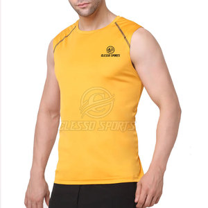 T-shirts sans manches légers pour hommes, T-shirts sans manches durables pour hommes, T-shirts pour hommes de style actuel en taille personnalisée - Product Image 3