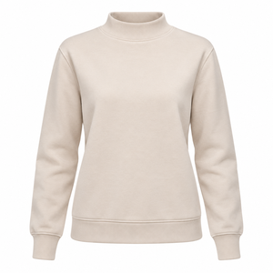 Sudadera de mujer con media cremallera, bolsillo frontal con logo, personalizable, de forro polar premium, cálida, para ropa urbana - Product Image 2