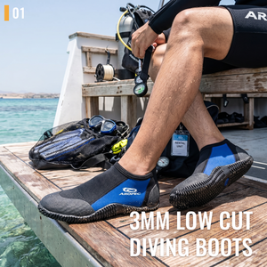 Aropec 3mm Neoprene Low-Cut Water Boots with Anti-Slip Rubber Sole for Diving, Snorkeling, <b>Surfing</b> - OEM/ODM Available - Product Image 2