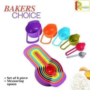 Ensemble de cuillères à mesurer en plastique arc-en-ciel, cuillères à mesurer graduées pour la pâtisserie, outils de mesure de cuisine - Product Image 3