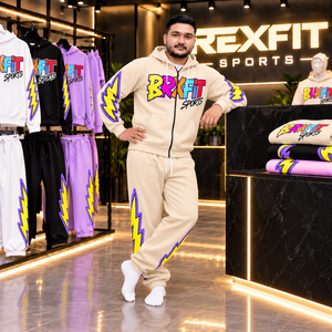 ชุดวอร์ม Rexfit sports 2026 แบบสั่งทำพิเศษสำหรับผู้ชาย เสื้อฮู้ดดี้และกางเกงจ็อกเกอร์ ชุดกีฬาแนวสตรีทแวร์ ชุดวอร์มผู้ชายแบบสั่งทำพิเศษระดับพรีเมียม - Product Image 5