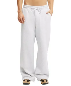 Pantalones Deportivos Casuales para Hombre, Cintura Media, Corte Holgado, Pierna Recta, Cierre con Cordón, Algodón/Poliéster, Peso Medio, Cómodos y Holgados - Product Image 5