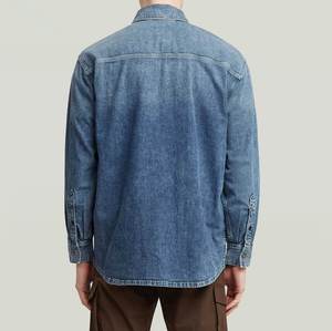 Chemise en jean longue pour homme Vornex Industry, tendance, en coton, faible MOQ, dernier style, service OEM, coupe confortable - Product Image 2