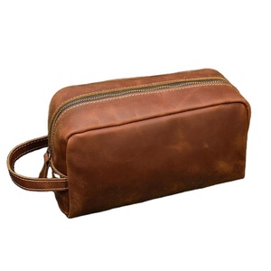 Bolsas de cosméticos de cuero de la mejor calidad, elegantes, ecológicas, con cierre de cremallera, portátiles, impermeables, para maquillaje, precio al por mayor. - Product Image 2