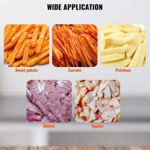 Affettatrice Professionale Kattex per Verdura e Frutta con Lama da 1/2 Pollice, Taglierina per Patatine Fritte e Affettatrice per Cipolle in Acciaio Inox - Product Image 6