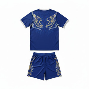 Maillot de football personnalisé avec logo respirant et à séchage rapide, ensemble complet, sublimation, polyester, uniforme de football pour hommes - Product Image 2