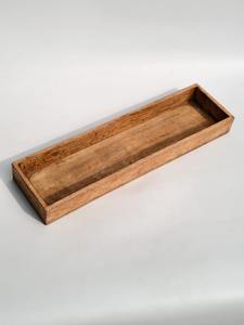 Plateau de service rectangulaire en bois minimaliste artisanal, nouveau design, plateau en bois, plateaux de rangement - Product Image 6