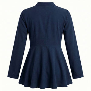 Blouse médicale élégante pour femme avec fermeture éclair – Uniforme d'hôpital, vente en gros, logo personnalisé, vêtements de santé, blouses de travail - Product Image 3