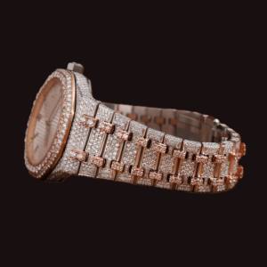 Reloj de Hombre con Movimiento ETA, Diseño Hip Hop, de Alta Calidad, con Esfera Blanca de Diamantes Moissanite, Fecha Automática, Precio al por Mayor - Product Image 3