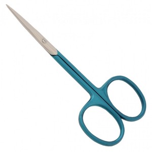 Stainless Steel Manicure Scissors Curved Sharp Blade Square Hole Handle Durable Right-Handed Nail Care <b>Tool</b> for Babies Adults - Product Image 3