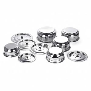 Olla de Acero Inoxidable Apta para Horno con Tapa, Olla Antiadherente Duradera para Cocina y Restaurante - Product Image 2