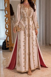 ชุดเดรสคาฟตันแบบเรียบง่ายสไตล์อาหรับ ดูไบ อบายา สำหรับสตรีชาวมุสลิม ชุดคลุมยาวถึงพื้นสำหรับเดือนรอมฎอน ชุดคลุมแบบอาหรับ อิสลาม เป็นมิตรกับสิ่งแวดล้อม ระบายอากาศได้ดี - Product Image 3