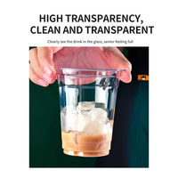 Groothandel op maat gemaakte PP PET biologisch afbreekbare koude transparante plastic ijsbekers 200ml (7oz) gerecycleerde plastic PP deksels aangepaste logo fruit