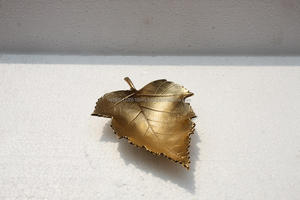 Plateau décoratif en aluminium recouvert d'or de feuille Plateau décoratif de Noël ou plateau de table de décoration intérieure Plateaux en aluminium de qualité supérieure - Product Image 4