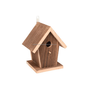 บ้านนกที่ยังไม่เสร็จกรงสัตว์เลี้ยงไม้ผู้ให้บริการ & บ้านไม้สำหรับสัตว์ขนาดเล็กสำหรับงานประดิษฐ์และตกแต่งบ้านนก - Product Image 6