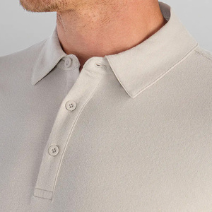 Camisa Casual de Manga Corta para Hombre, Color Sólido, Transpirable, Tejido de Poliéster y Elastano, con Bolsillo, Corte Regular - Product Image 4
