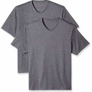 Camiseta de algodón con cuello en V para hombre, camisetas de diseño personalizado de alta calidad, camisetas oversize para hombre, precio al por mayor, camiseta con diseño único - Product Image 1
