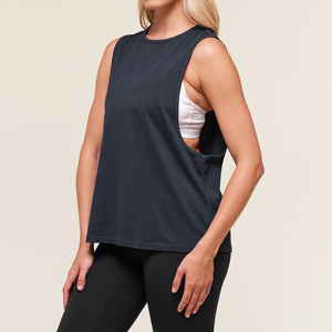 Women's Casual Hot Sale High Quality Breathable Knitted Sportswear <b>Tank</b> <b>Top</b> Latest Design Reasonable Price Quick Dry - Product Image 2