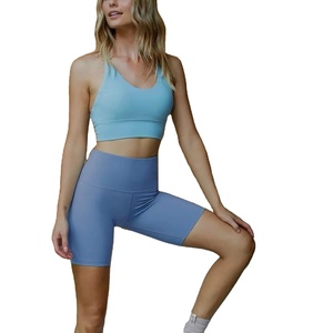 กางเกงขาสั้นวิ่งออกกำลังกายระบายอากาศได้ดีแห้งเร็วพร้อมโบว์และกระดุมตกแต่งสำหรับโยคะและขี่จักรยาน - Product Image 4