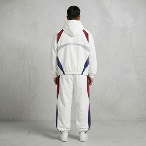 Ensemble de survêtement pour homme pour sports d'hiver, sweat à capuche à manches longues, pantalon de jogging coupe classique, pantalon long uni, 100% coton molletonné - Product Image 5