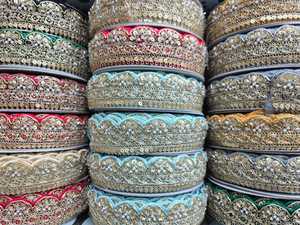 Fil à broder en polyester hydrosoluble de haute qualité et écologique pour vêtements féminins, robes, couleur personnalisée, taille 6 pouces - Product Image 3