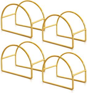 Support de sous-verres de luxe en métal doré, de haute qualité, style Art Déco, organisateur de table minimaliste pour la maison, la cuisine, la salle à manger et le café - Product Image 3